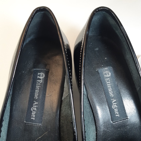 Etienne Aigner Shiny Patent Leather Loafers - Picture 7 of 7